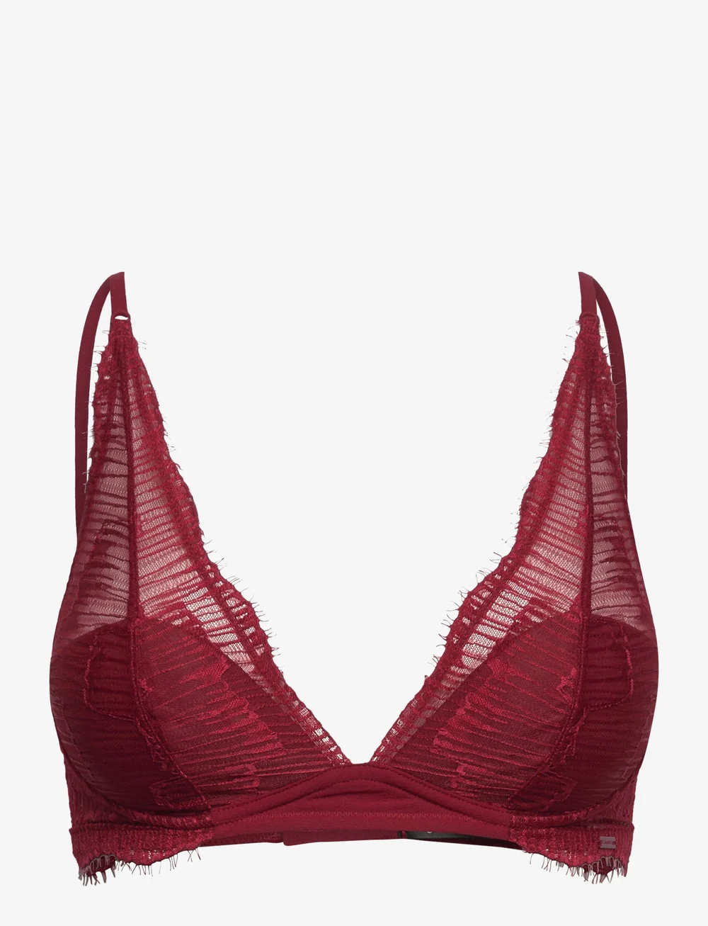 Calvin klein discount red triangle bra