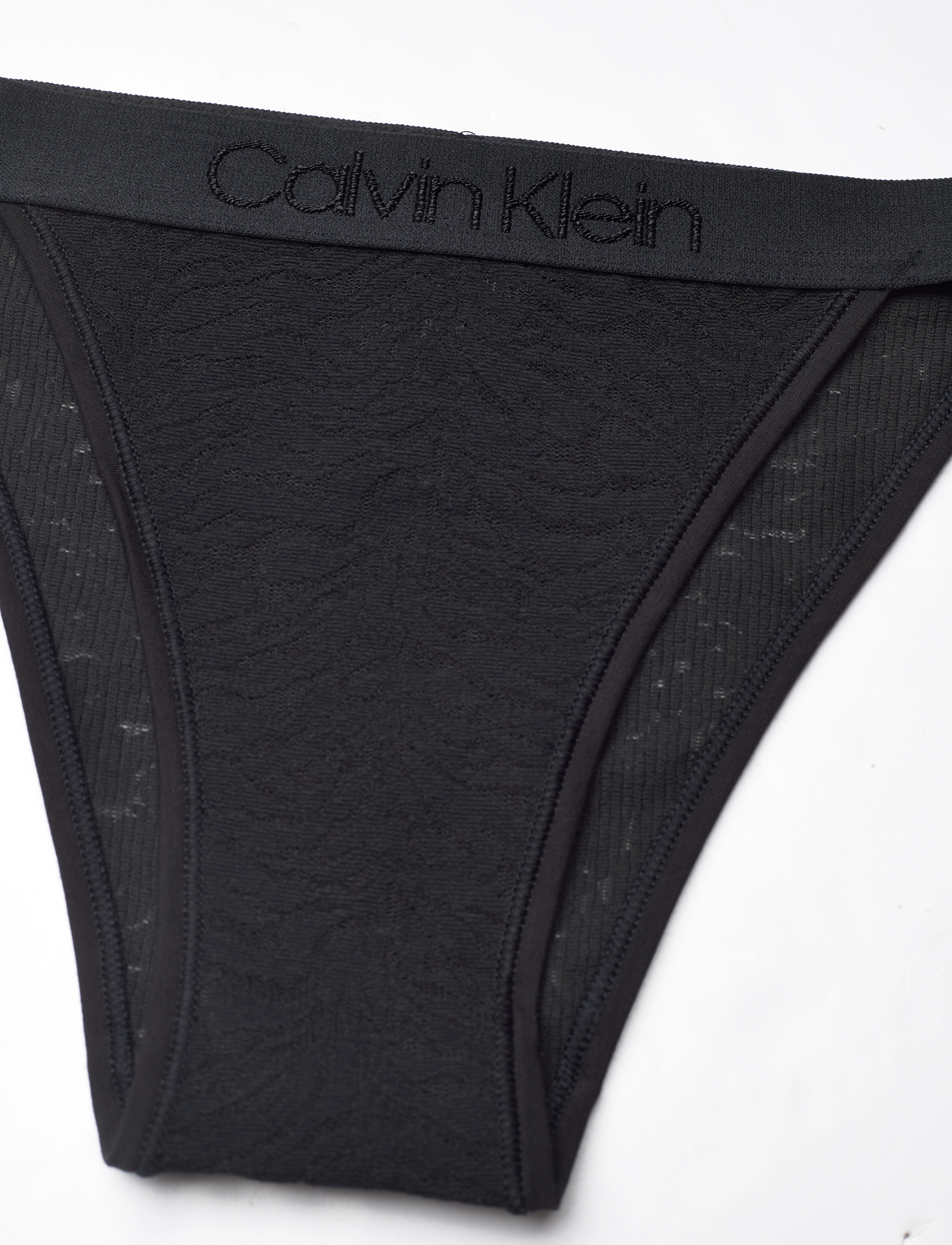 Calvin Klein - HIGH LEG TANGA - nærbuxur - black - 2