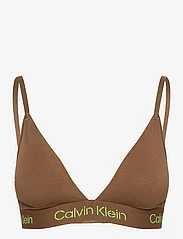 Calvin Klein - LGHT LINED TRIANGLE - bh's zonder beugels - coffee liquer/jasmine green logo - 0