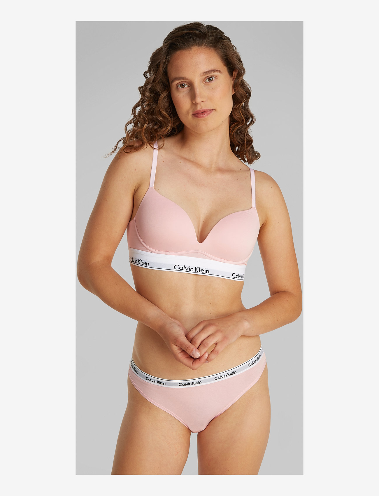 Calvin Klein - PLUNGE PUSH UP - plunge bh'er - buff pink - 0