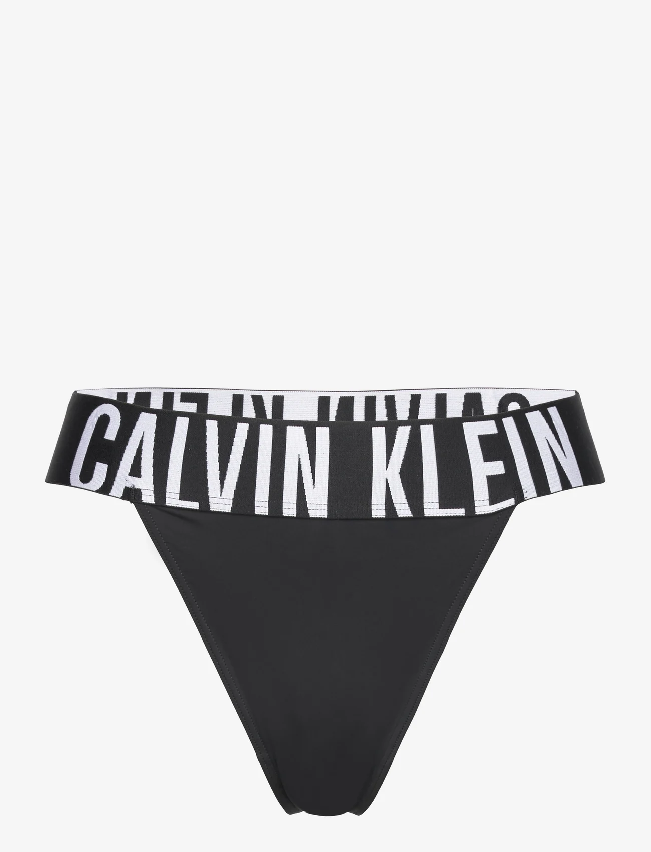 Calvin Klein - HIGH LEG THONG - de laveste prisene - black - 0