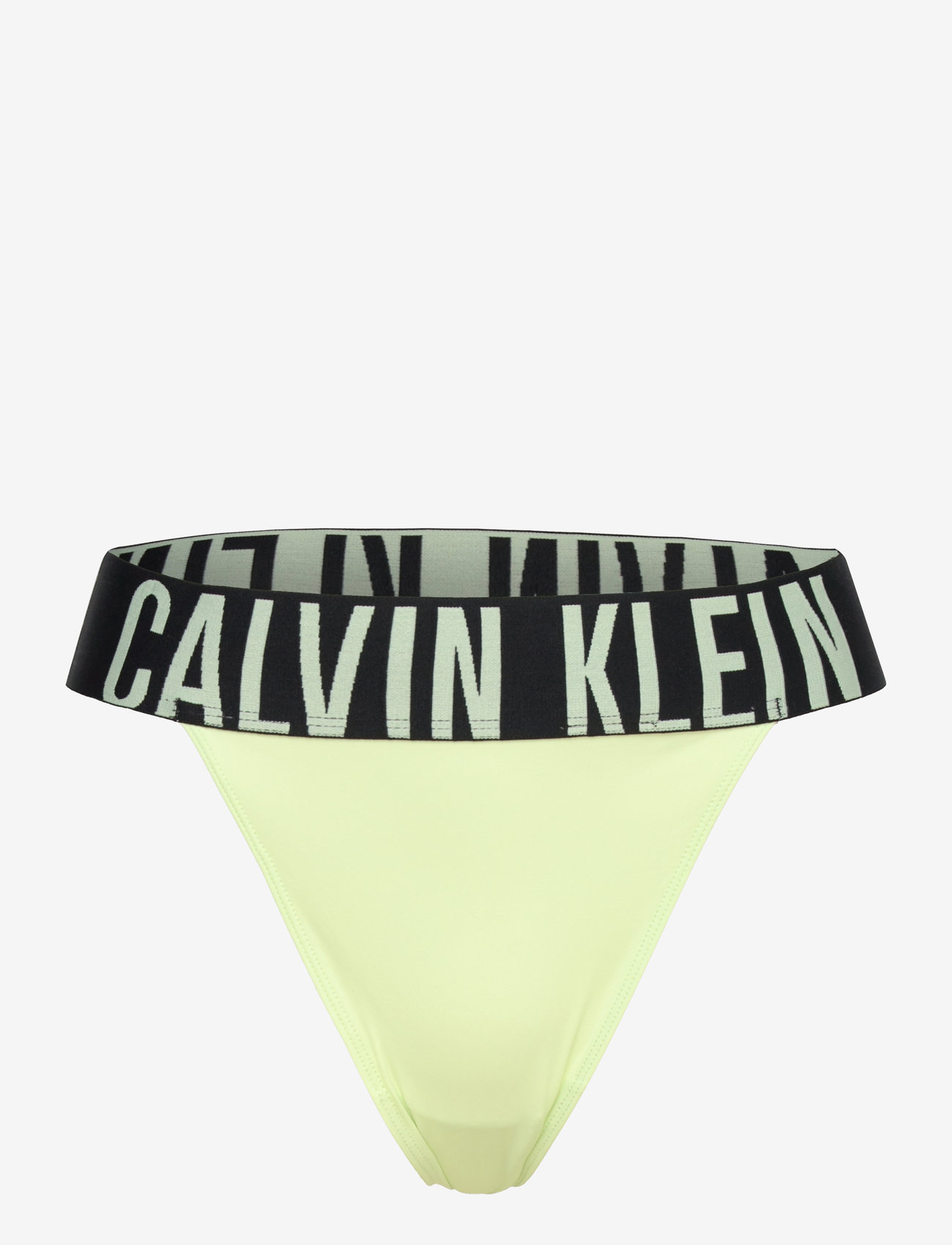 Calvin Klein - HIGH LEG THONG - lime cream - 1