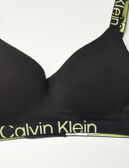 Calvin Klein - LGHTLY LINED BRALETTE - bralette - black/sunny lime - 3