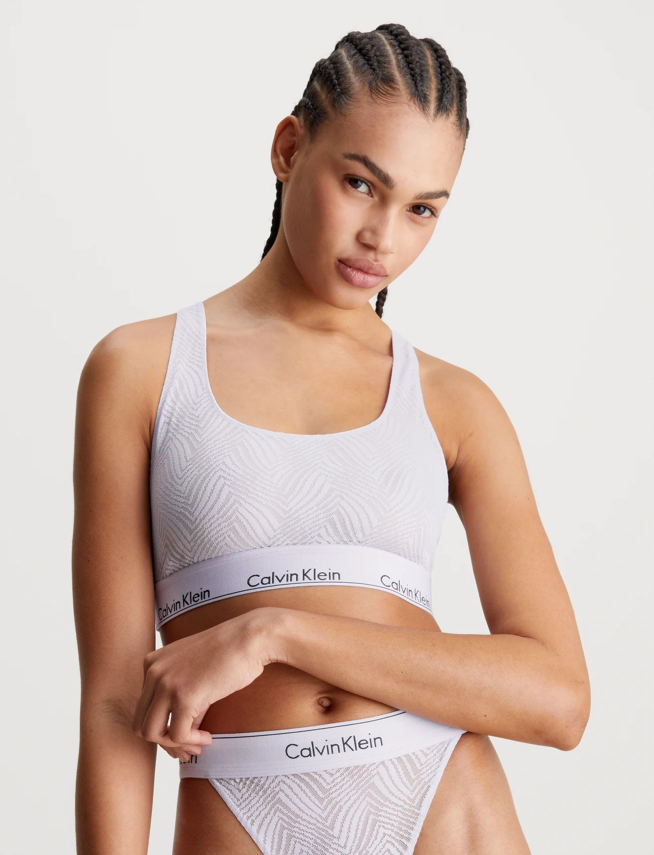 Calvin Klein - UNLINED BRALETTE - liemenėlės, dėvimos po berankoviais marškinėliais - lavender blue - 1