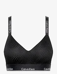 Calvin Klein - LGHTLY LINED BRALETTE - bralette krūšturi - black - 0
