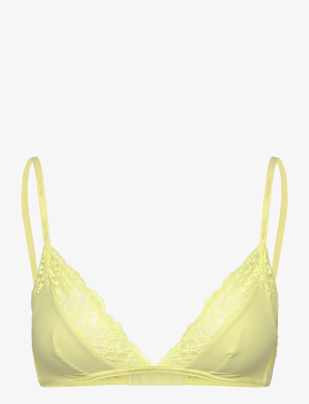 Calvin Klein - WIRE FREE TRIANGLE - tugikaarteta rinnahoidjad - pale lime yellow - 1