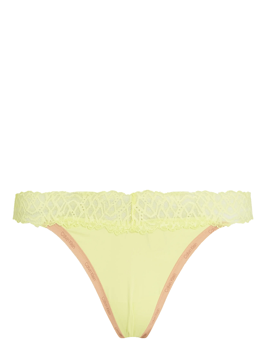 Calvin Klein - THONG - tangas - pale lime yellow - 0