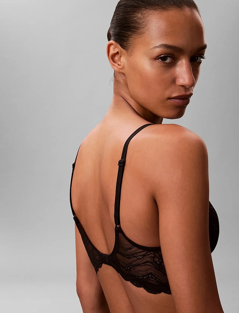 Calvin Klein - LIGHTLY LINED PLUNGE - plunge bh'er - black - 4