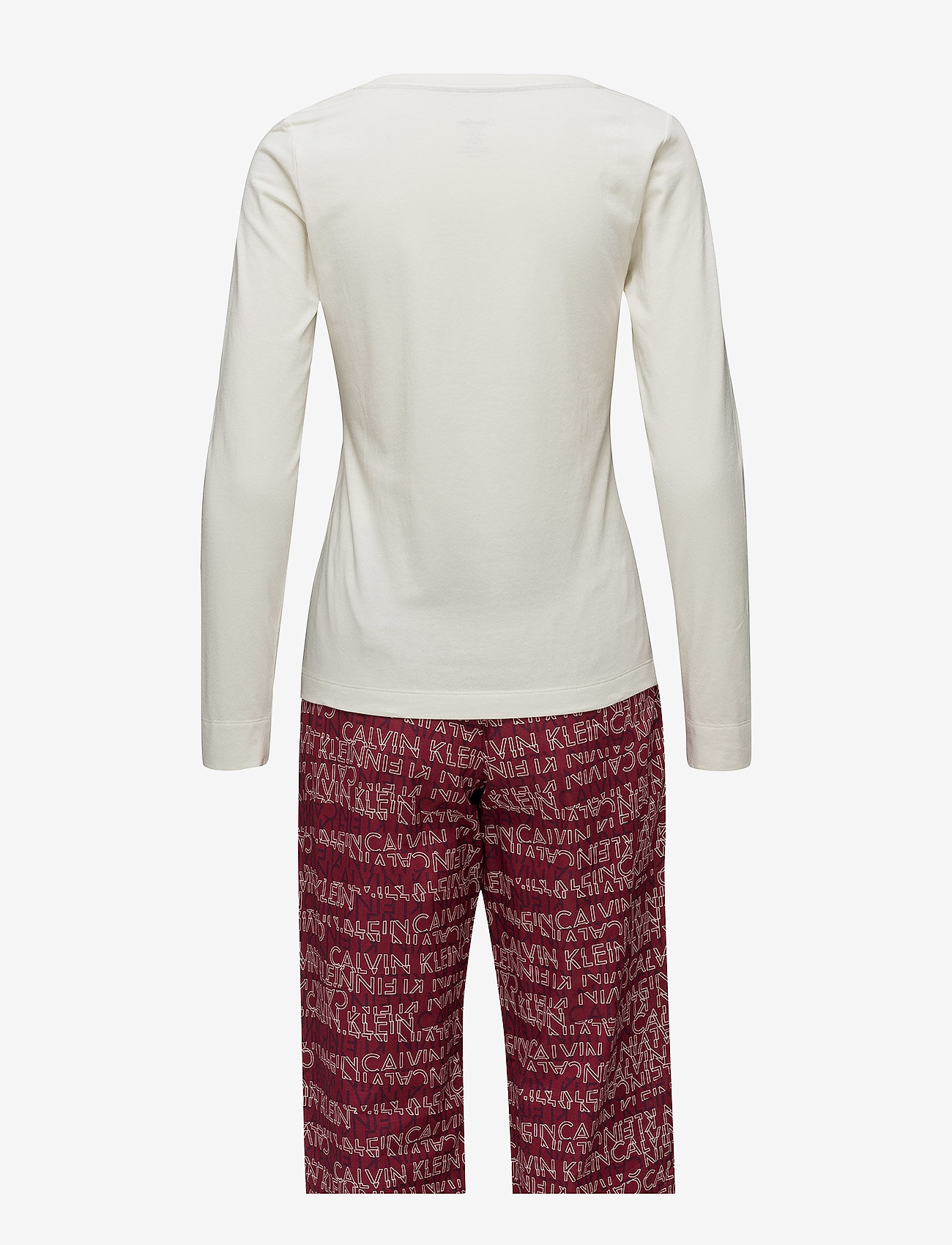 Calvin Klein - SLEEP SET (PJ IN A BAG) PANT SET LO - ivory top/rift logo_inxtoxicate pan - 1