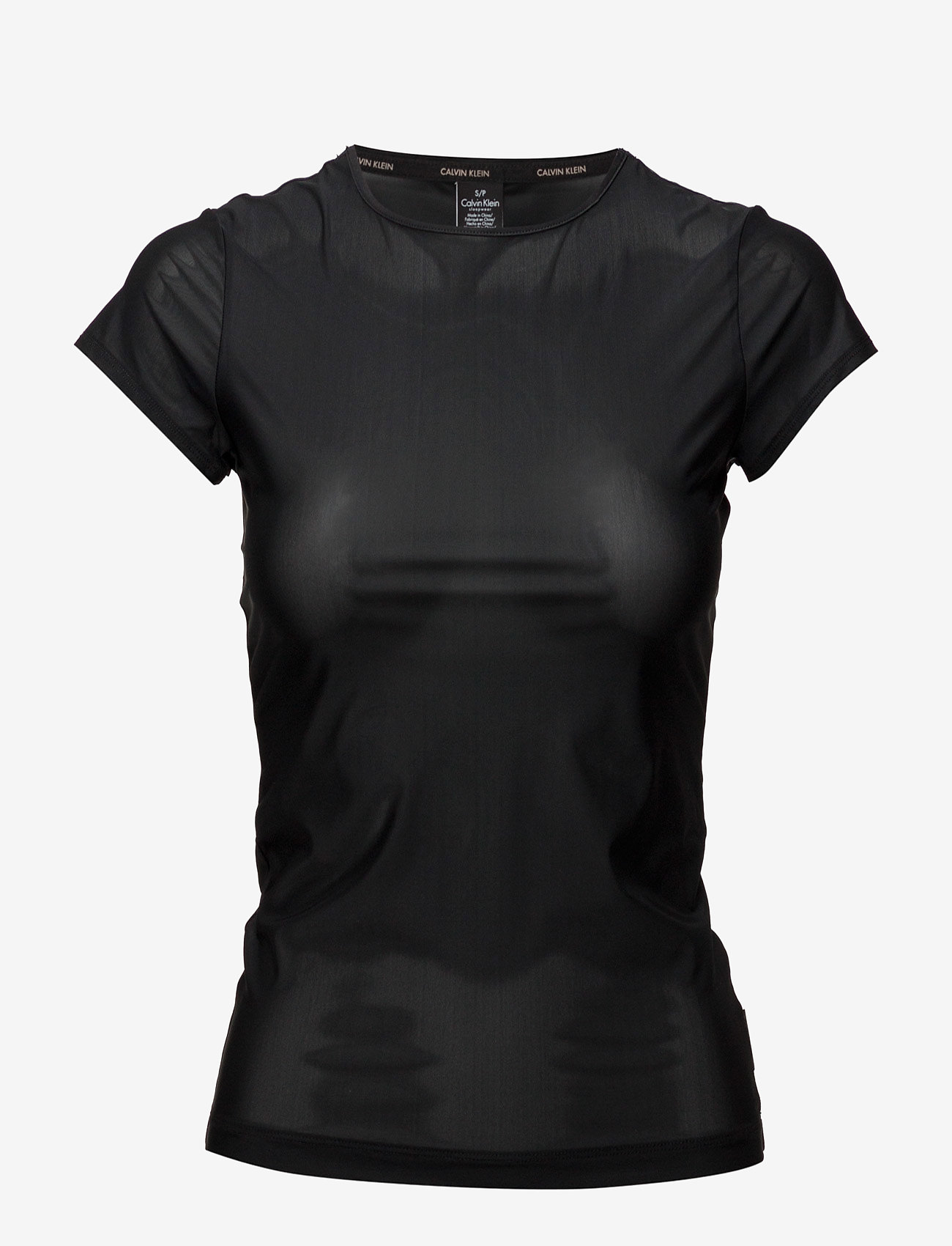Calvin Klein - TOP CREW NECK SHORT SLEEVE - black - 0