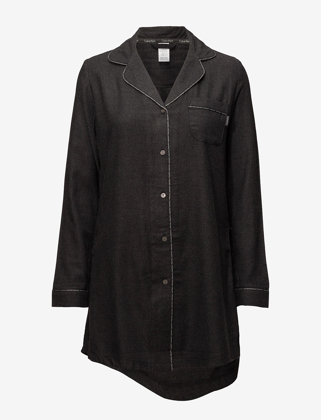 Calvin Klein - L/S NIGHTSHIRT - charcoal heather - 0