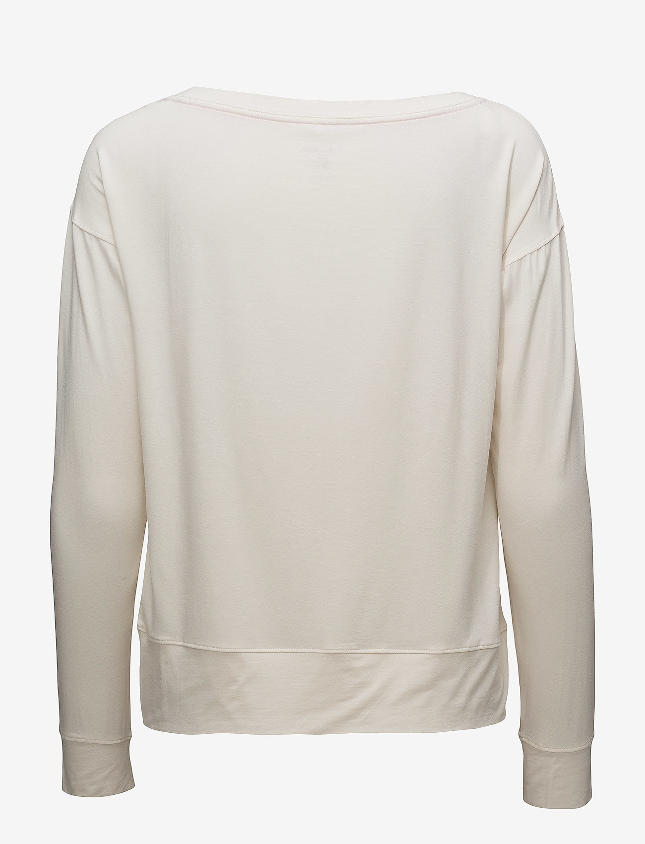 Calvin Klein - L/S WIDE NECK - ivory (spark logo) - 1