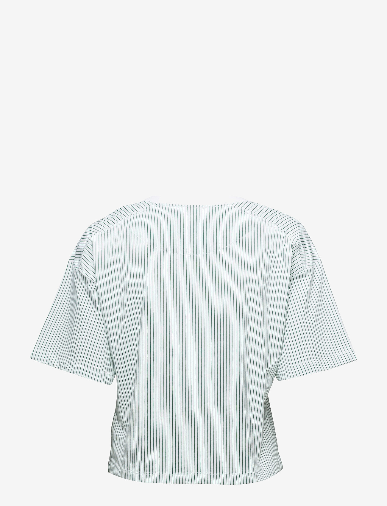 Calvin Klein - S/S CREW NECK - millenial stripe_simmer green - 1