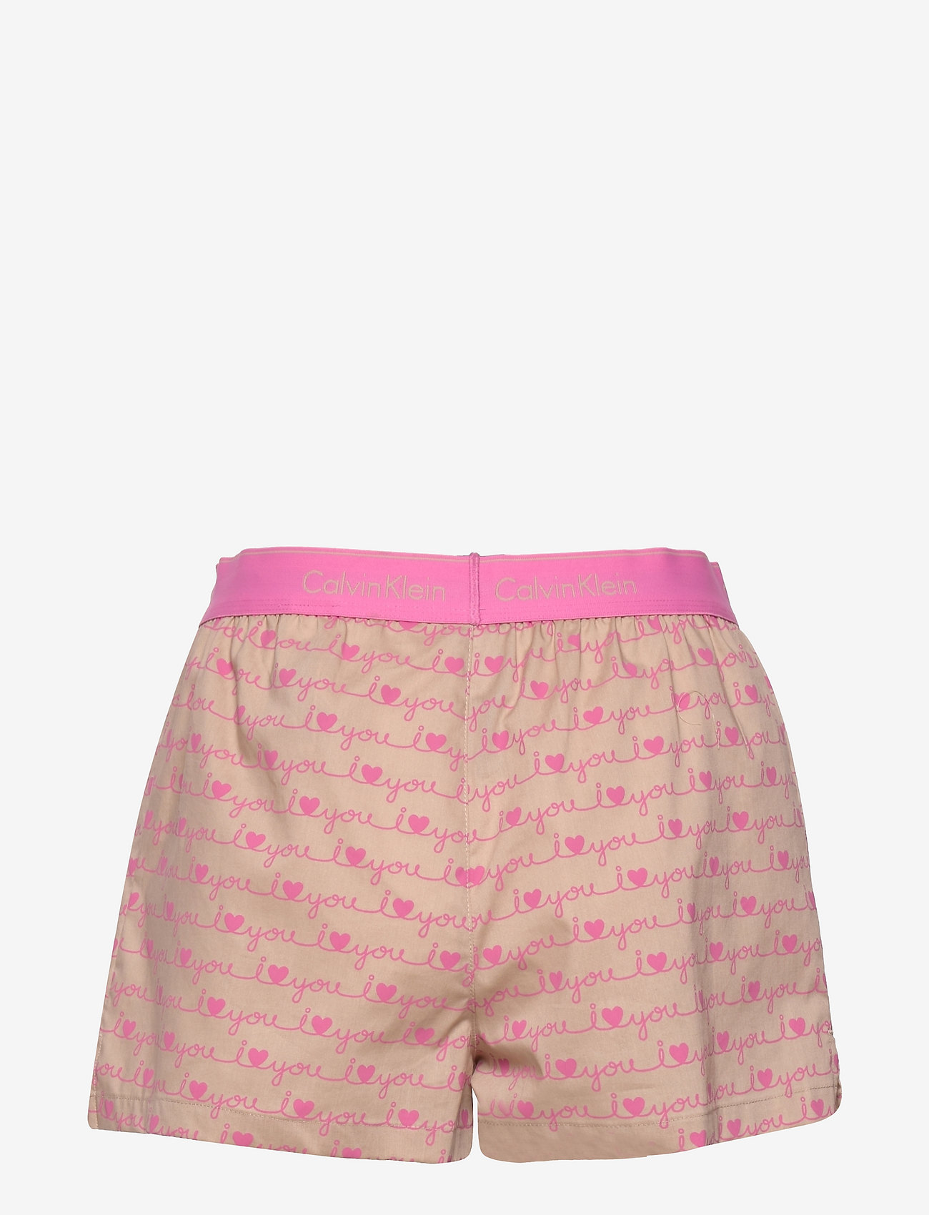 Calvin Klein - SLEEP SHORT - i heart you print_hollywood pink - 1