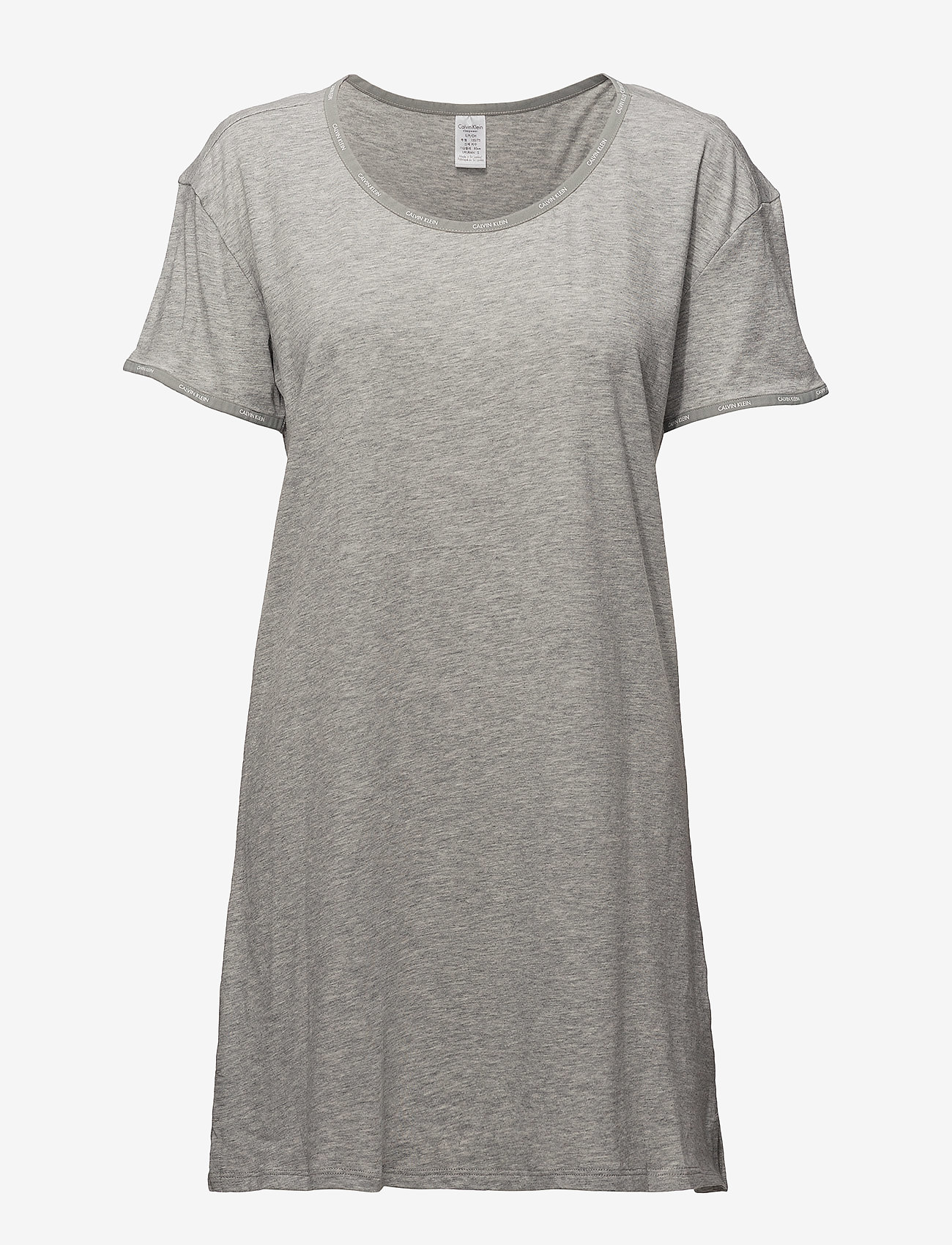 Calvin Klein - S/S NIGHTSHIRT - grey heather - 0