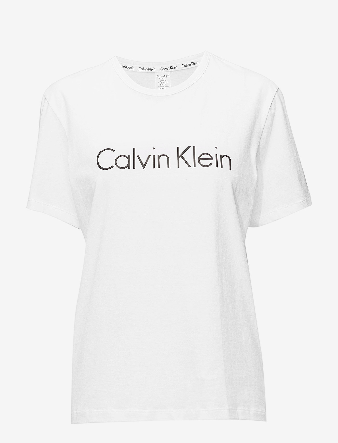 Calvin Klein - S/S CREW NECK - tops - white - 0