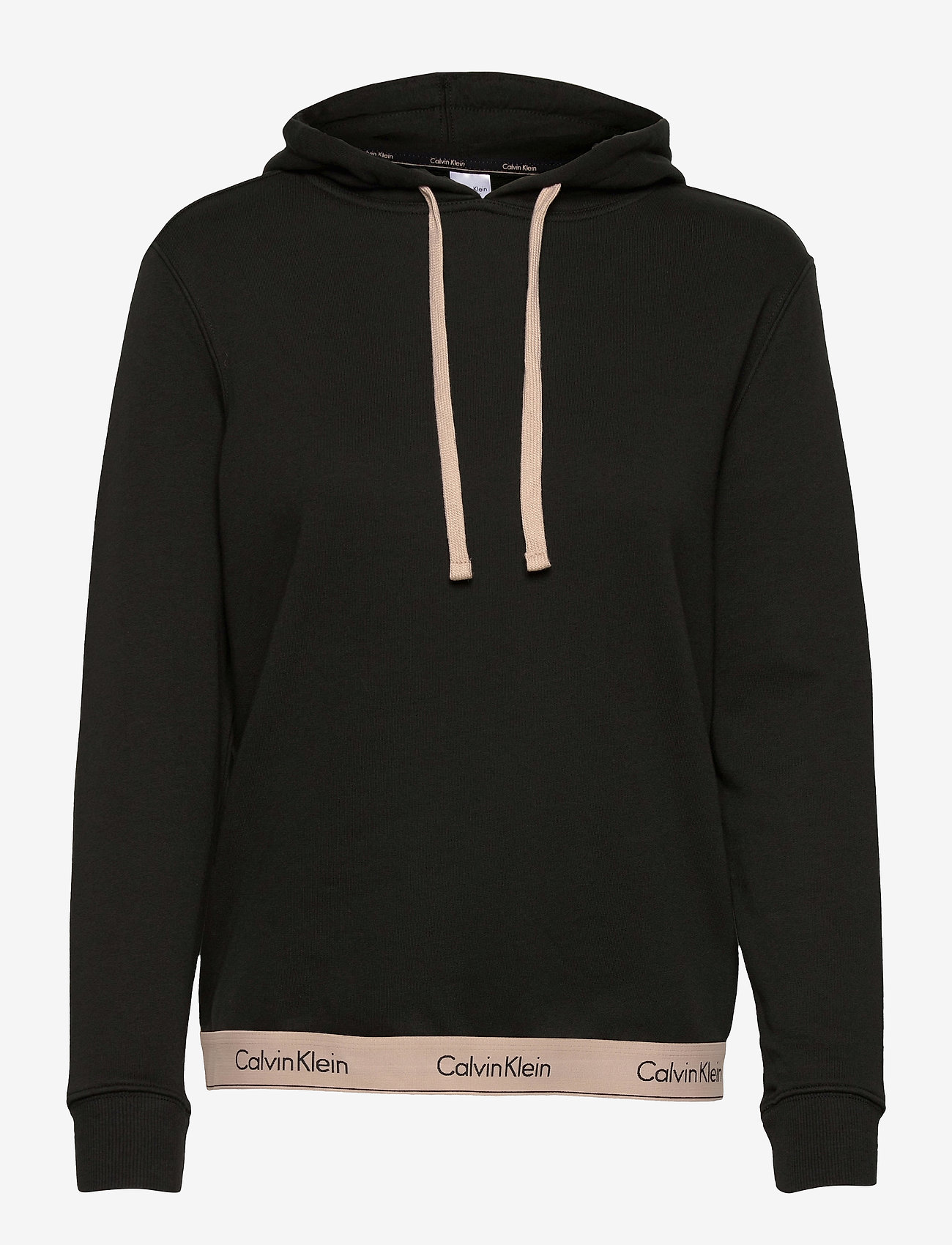 Calvin Klein - PULL OVER HOODIE (REGULAR) - black w/ honey almond - 0