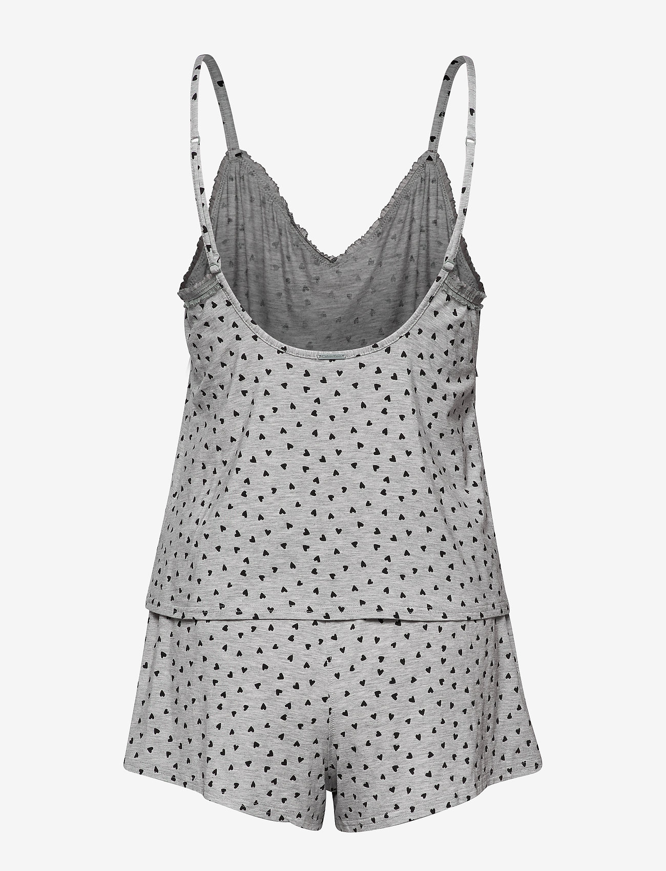 Calvin Klein - S/S SHORT SET - valentine hearts_grey heather - 1