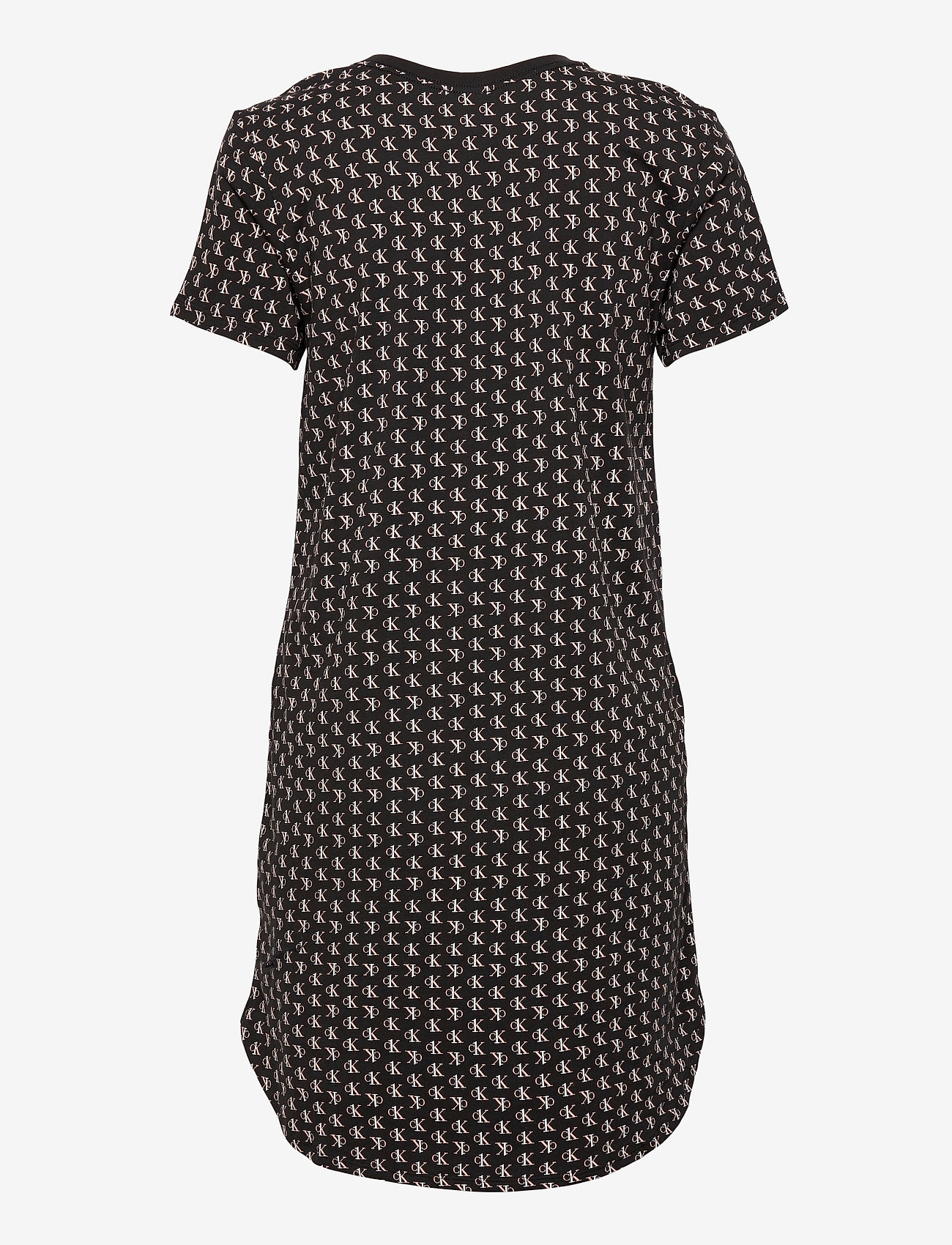 Calvin Klein - S/S NIGHTSHIRT - mini staggered logo print_black - 1