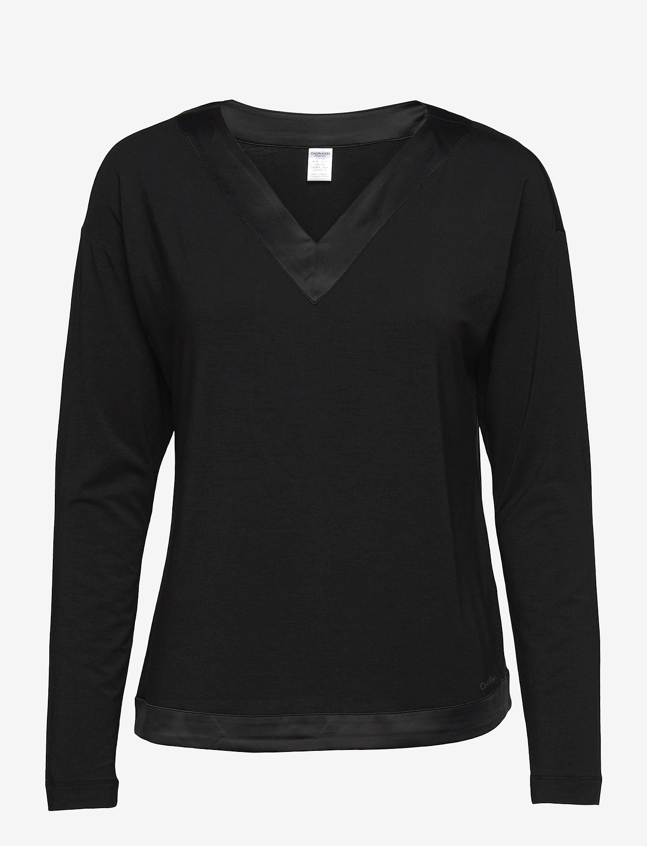 Calvin Klein - L/S V-NECK - black - 0