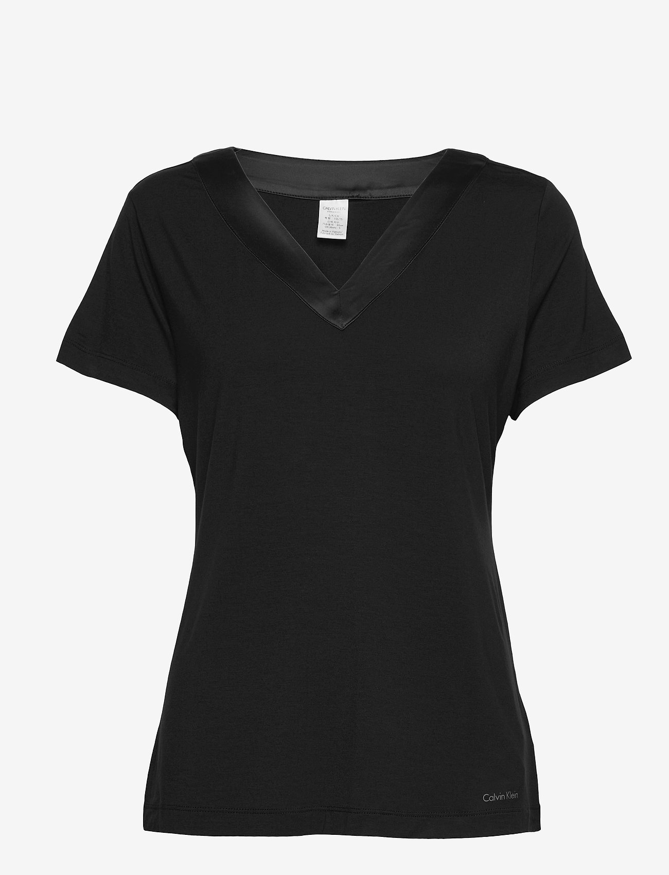 Calvin Klein - S/S V-NECK - black - 0