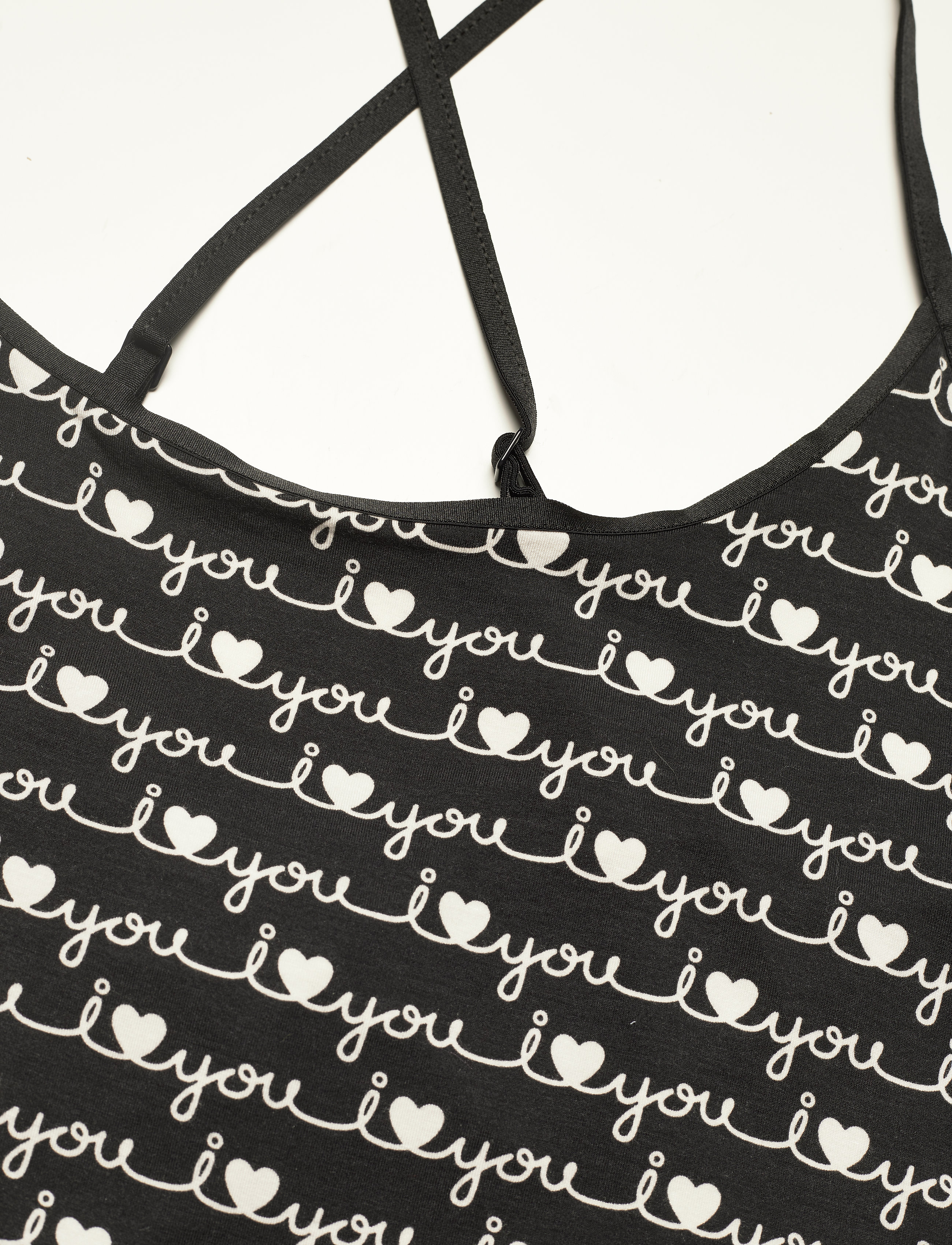 Calvin Klein - SLEEVELESS SHORT SET - black_i heart you print - 4