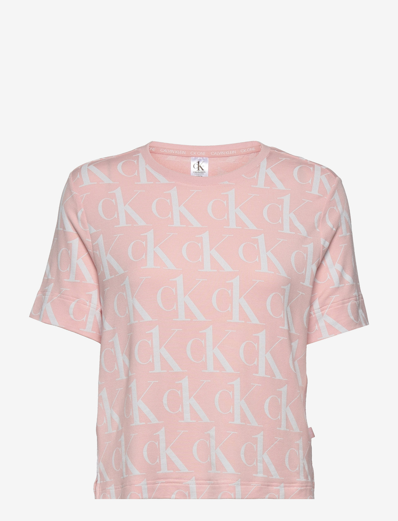 Calvin Klein - S/S CREW NECK - barely pink_print - 0