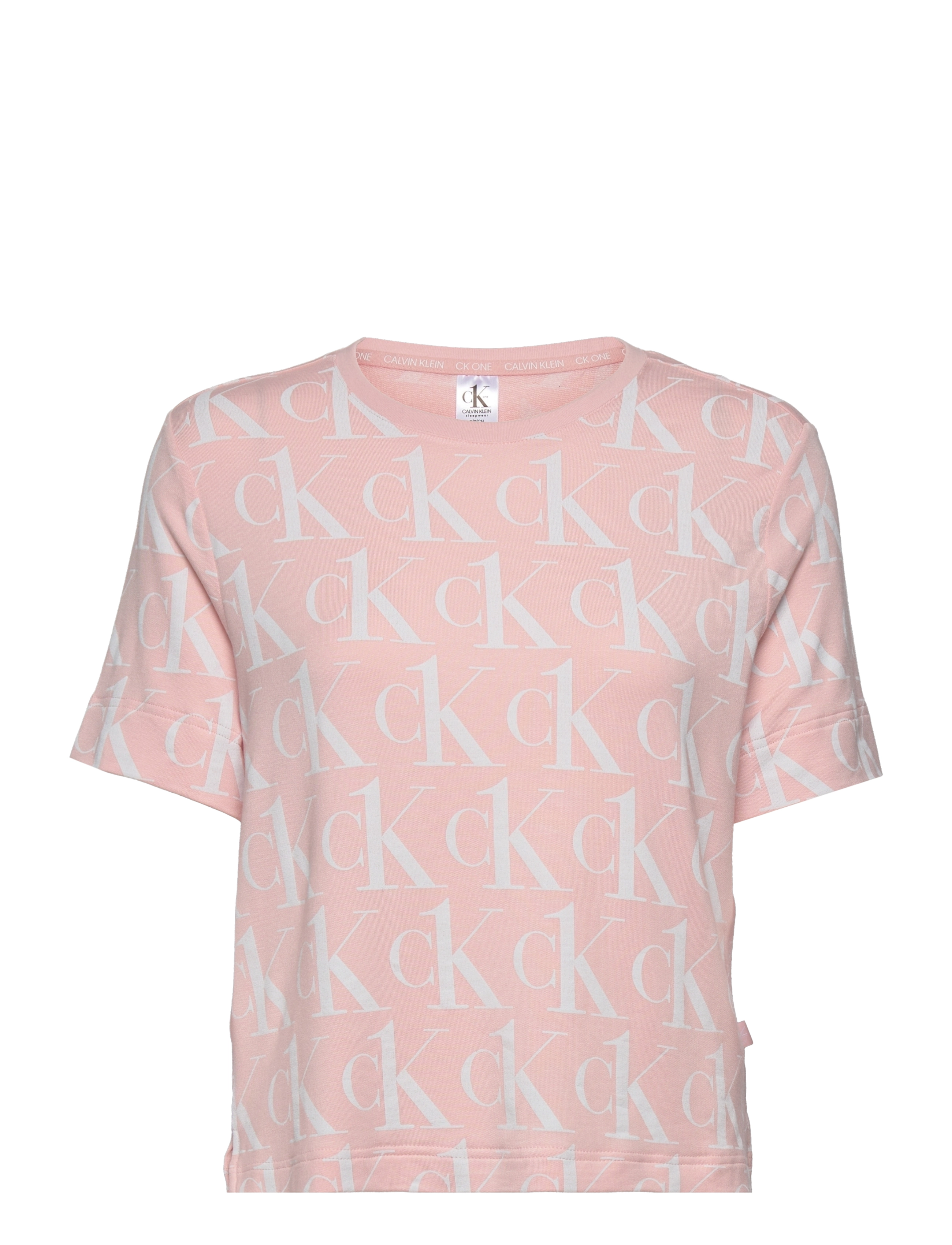 Calvin Klein - S/S CREW NECK - barely pink_print - 0