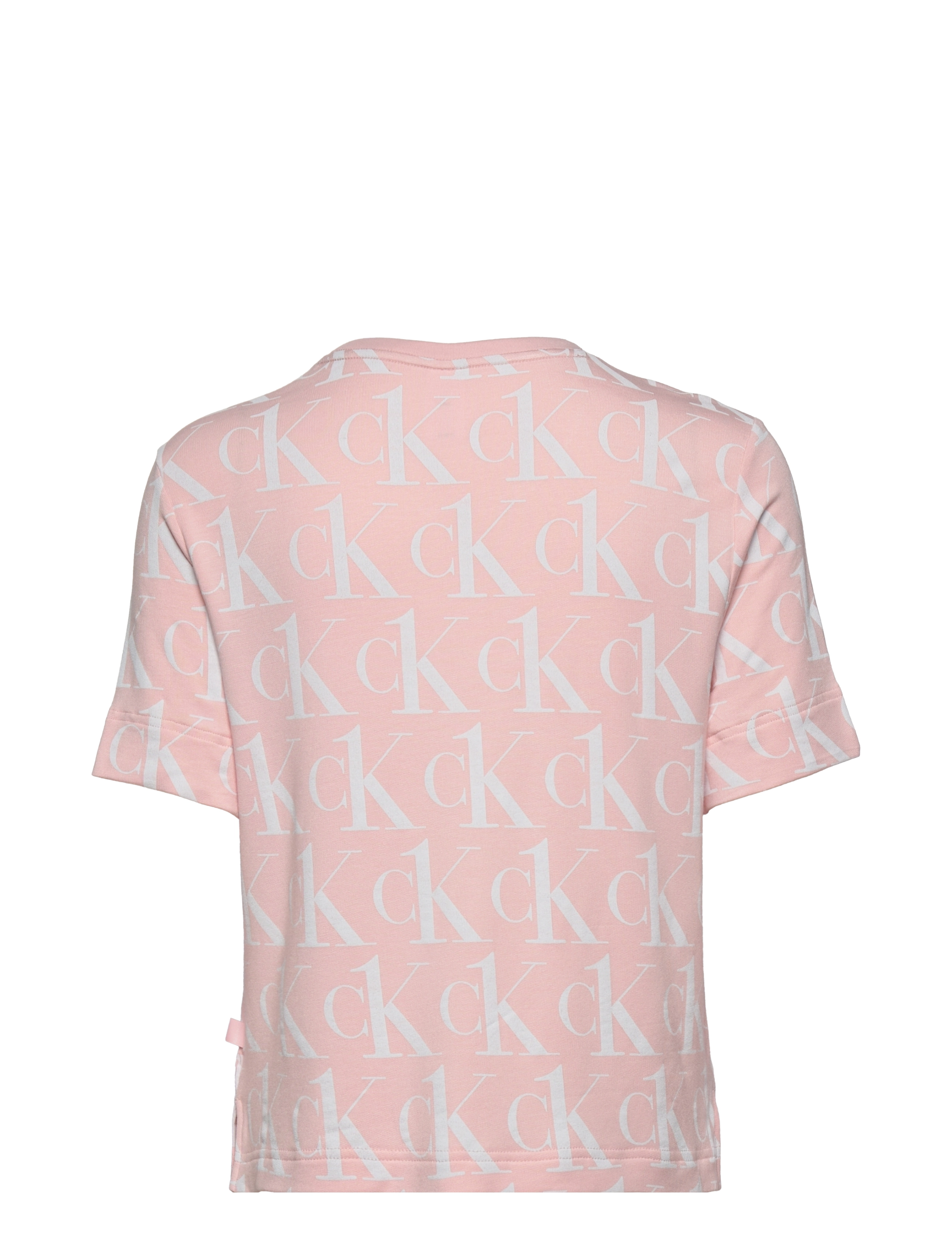 Calvin Klein - S/S CREW NECK - barely pink_print - 1