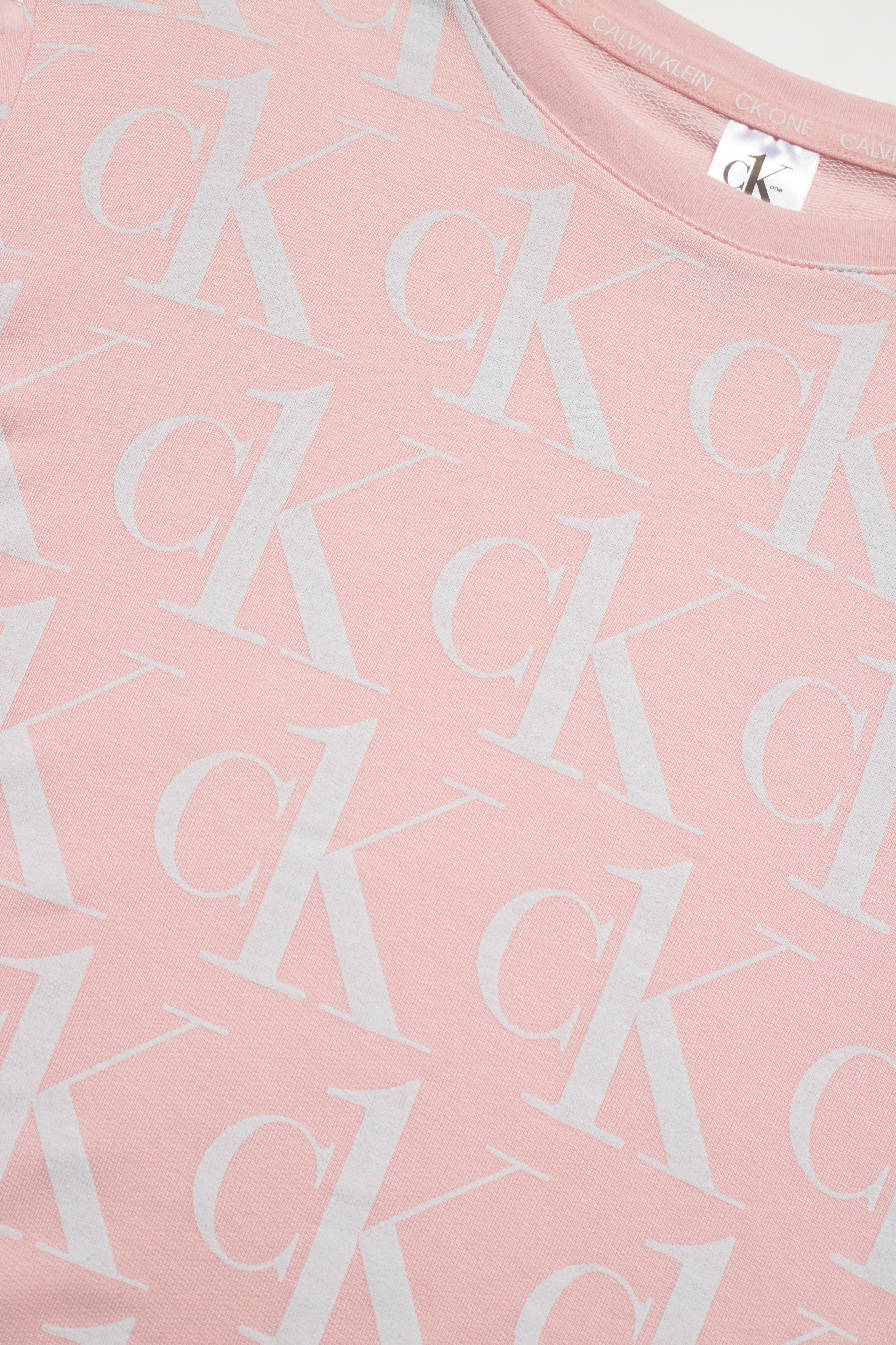 Calvin Klein - S/S CREW NECK - barely pink_print - 2