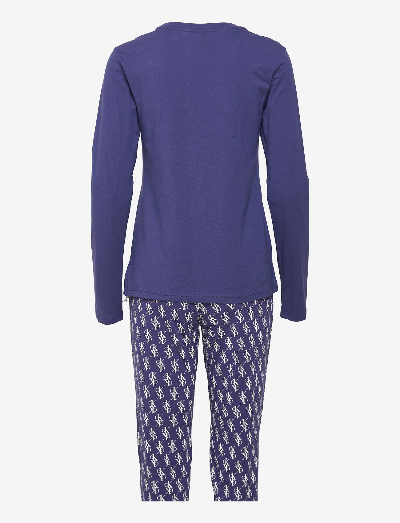 Calvin Klein - L/S PANT SET - connect logo print_soft grape - 1
