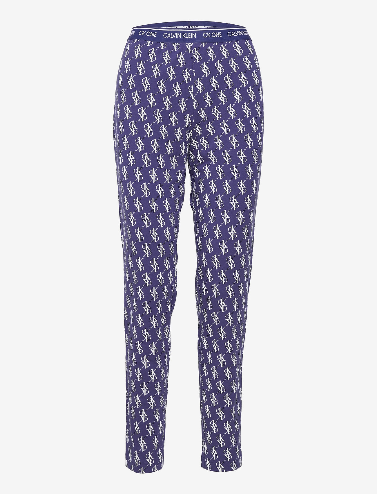 Calvin Klein - L/S PANT SET - connect logo print_soft grape - 2