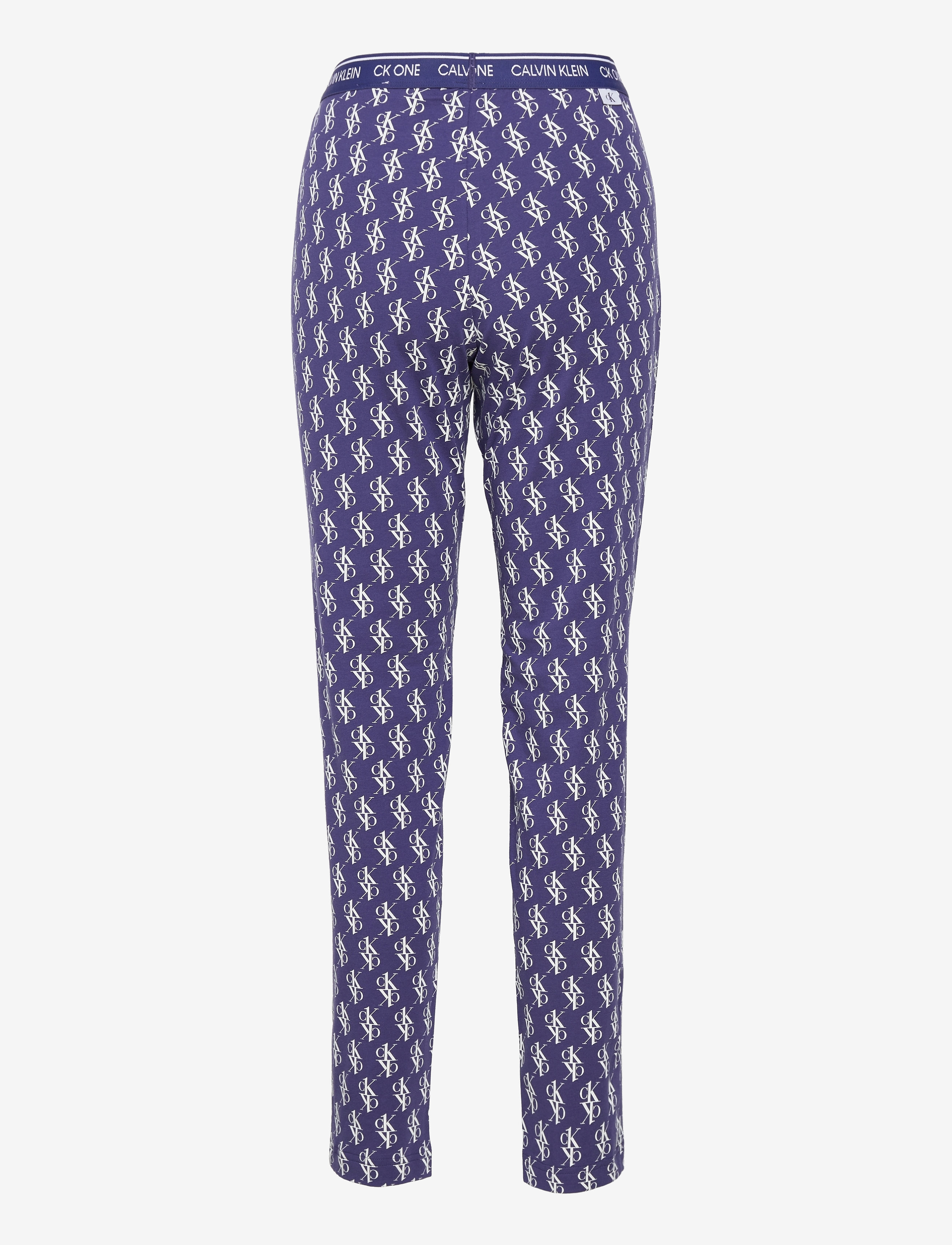 Calvin Klein - L/S PANT SET - connect logo print_soft grape - 3