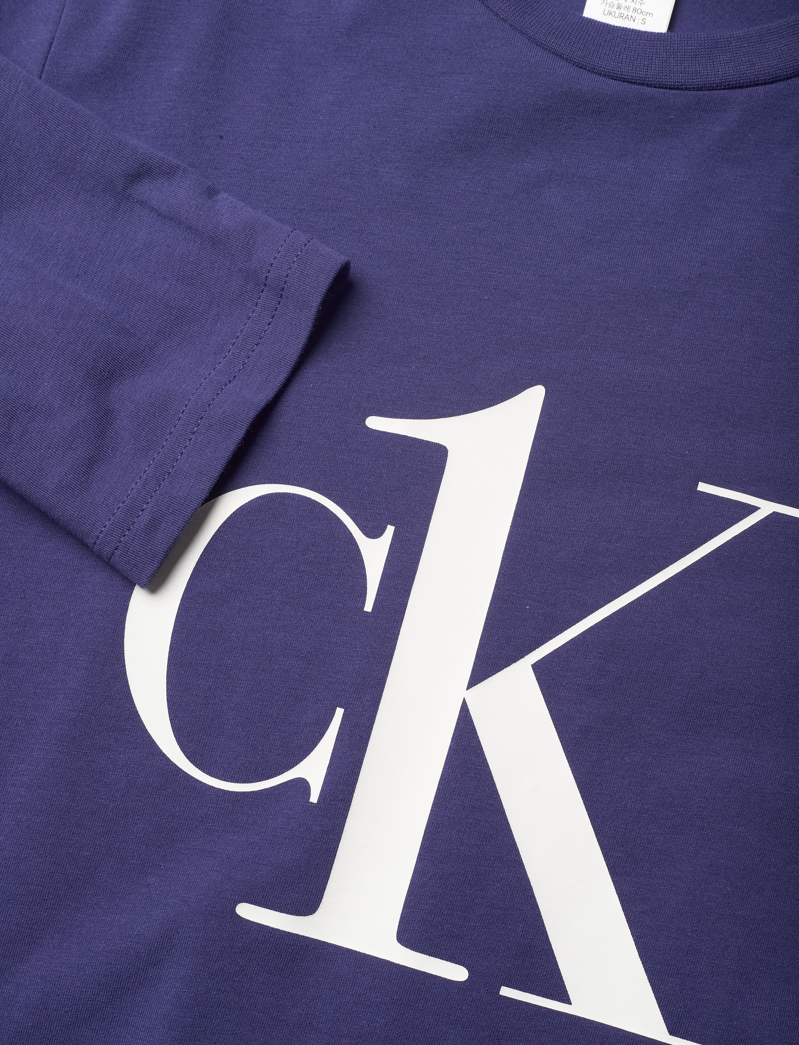 Calvin Klein - L/S PANT SET - connect logo print_soft grape - 4