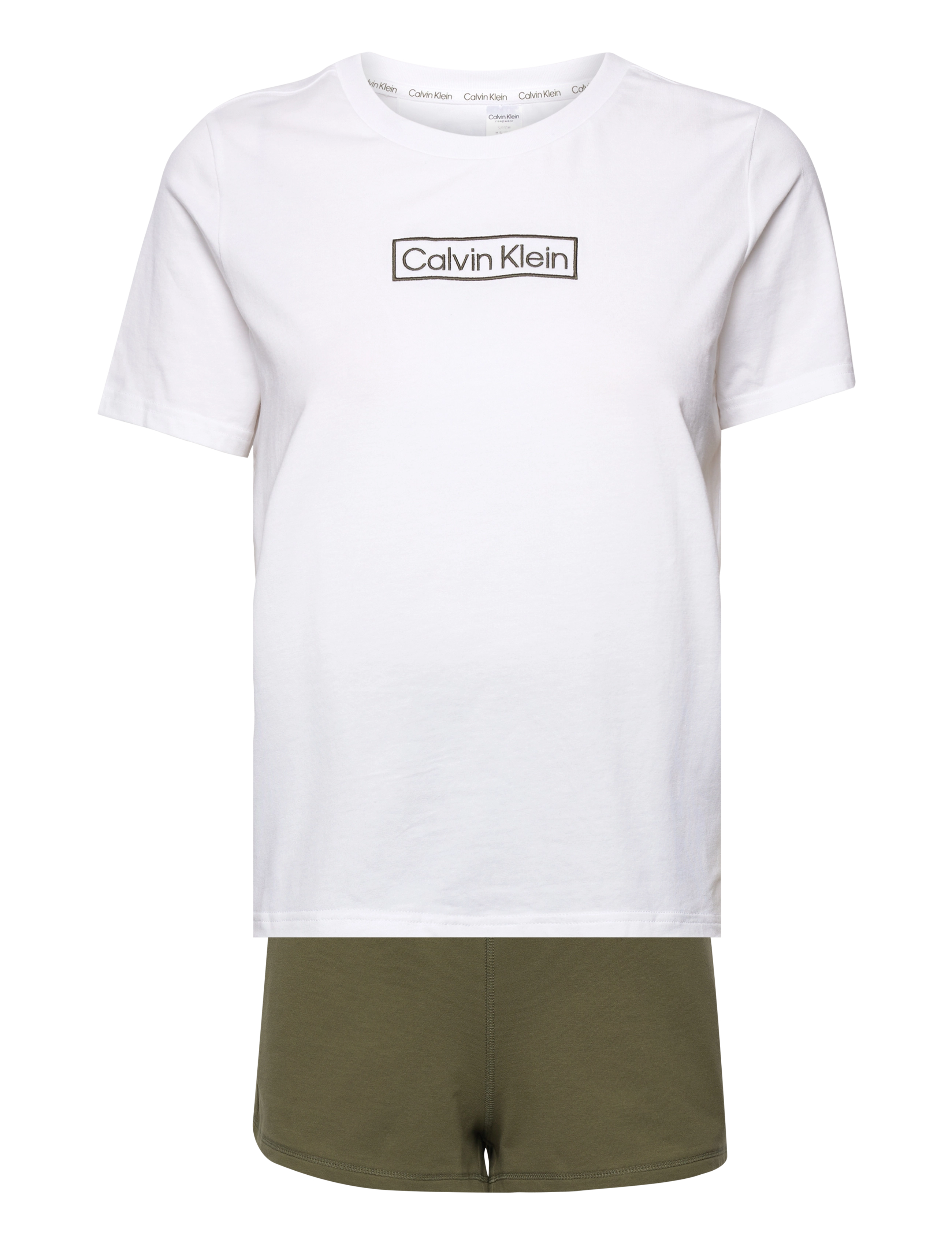 Calvin Klein - S/S SHORT SET - white top w/ napa logo - 2