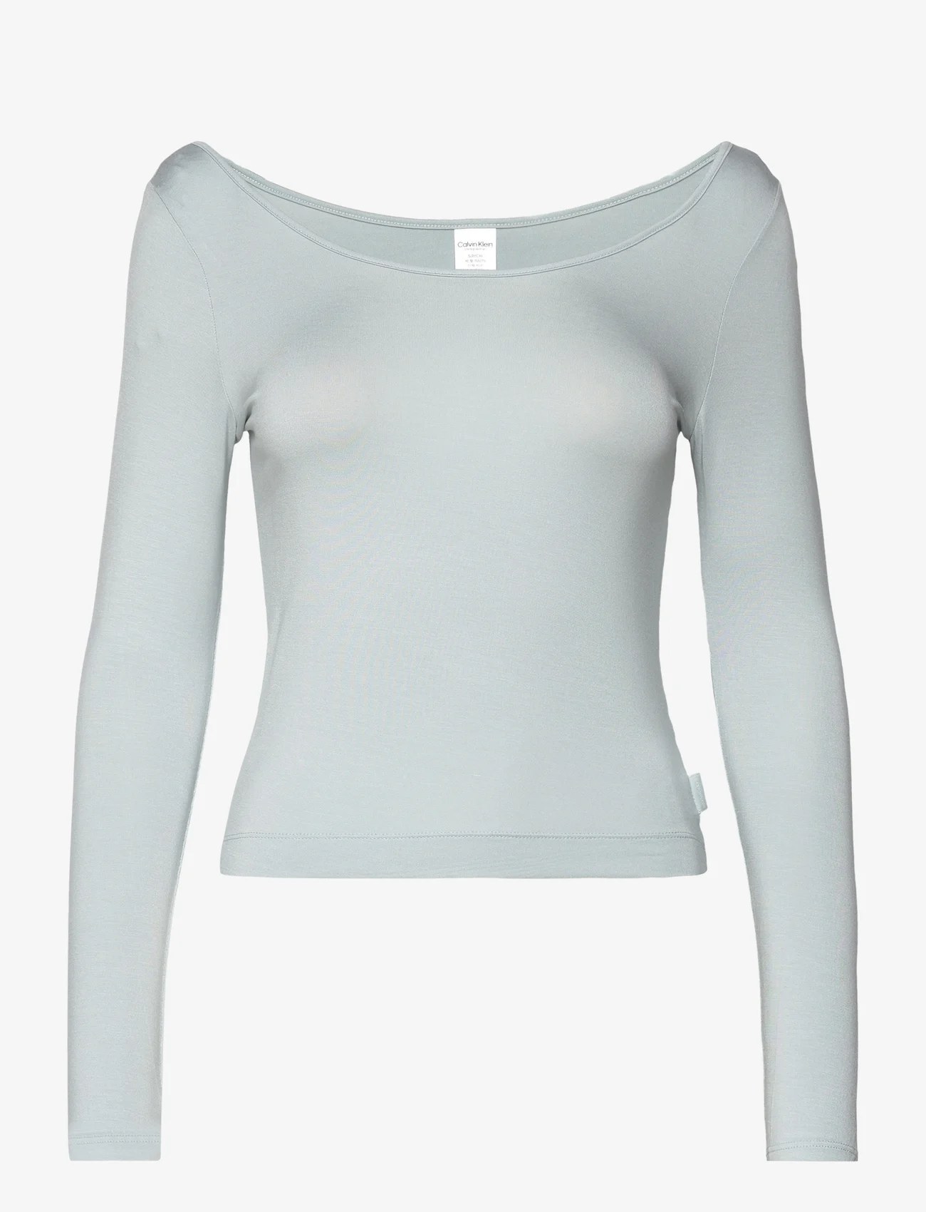 Calvin Klein - L/S CREW NECK - laveste priser - aqua pool - 0