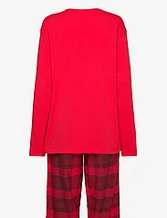 Calvin Klein - L/S PANT SET - pyjama's - gradient check/rouge blk ground - 1