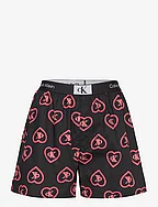 BOXER TRADITIONAL - NEON HEARTS REPEAT_POPPY RED
