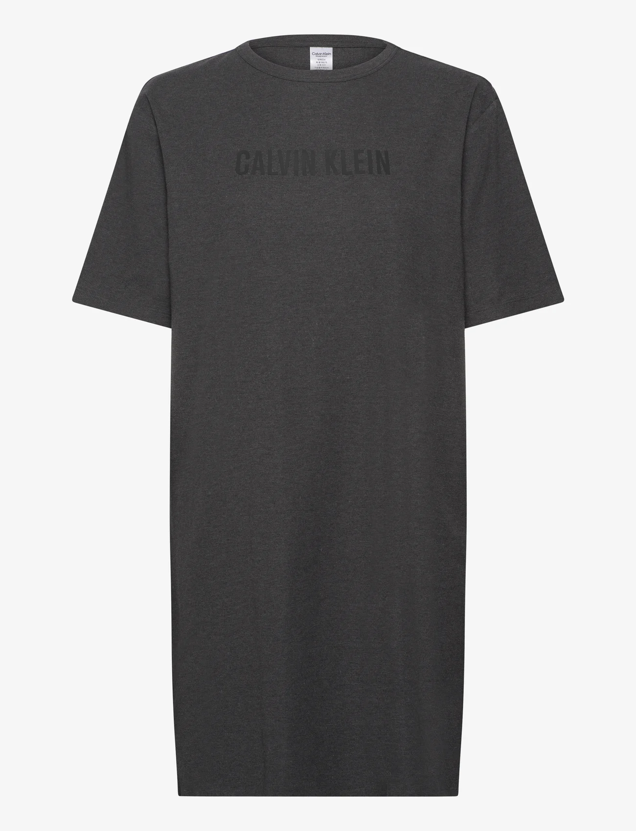 Calvin Klein - S/S NIGHTSHIRT - birthday gifts - charcoal heather - 0