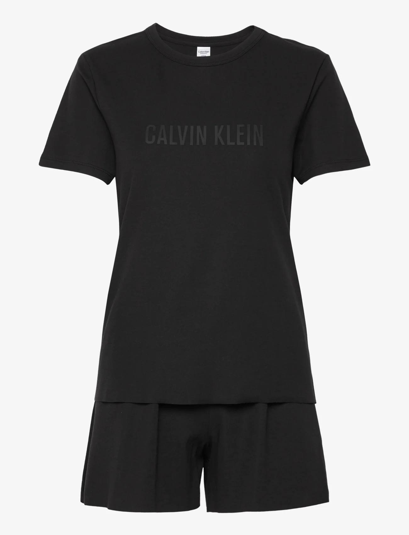 Calvin Klein - S/S SLEEP SET - pysjamas - black - 0