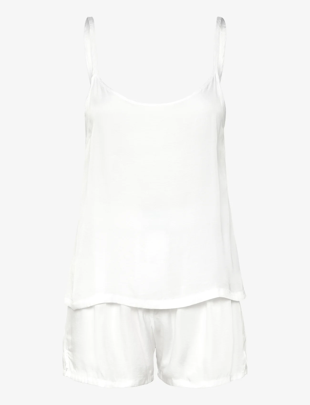 Calvin Klein - SLEEVELESS SHORT SET - pyjama's - white - 0