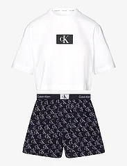 Calvin Klein - S/S SHORT SET - gimtadienio dovanos - litho ck print+black - 0