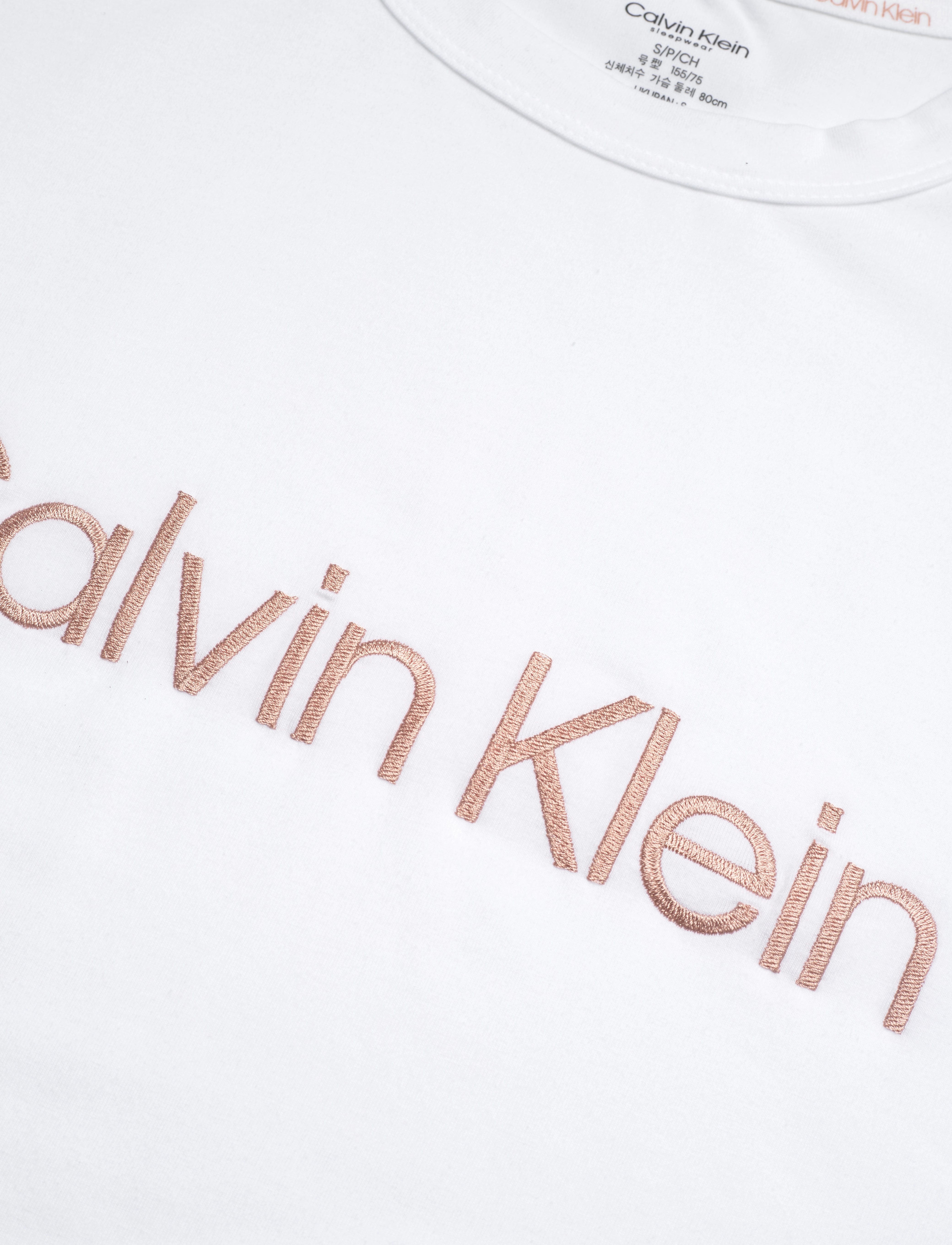 Calvin Klein - S/S SHORT SET - white top_subtle bloom bottom - 4