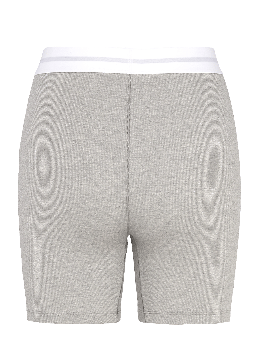 Calvin Klein - RIB BIKE SHORT - 1/2 pikkus - grey heather - 2