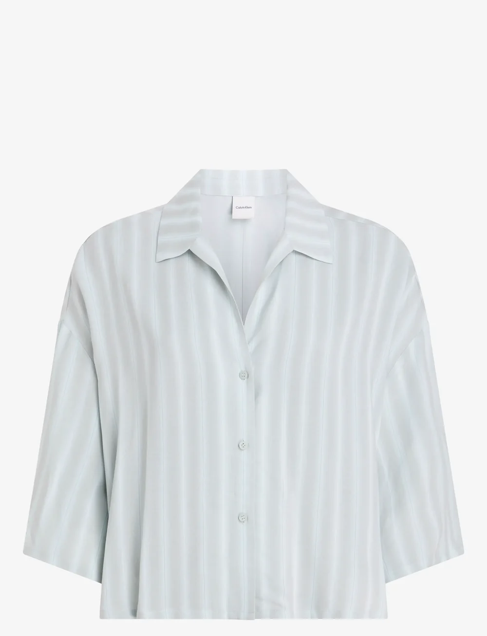 Calvin Klein - S/S BUTTON DOWN - oberteile - judd light stripe sky grey - 0