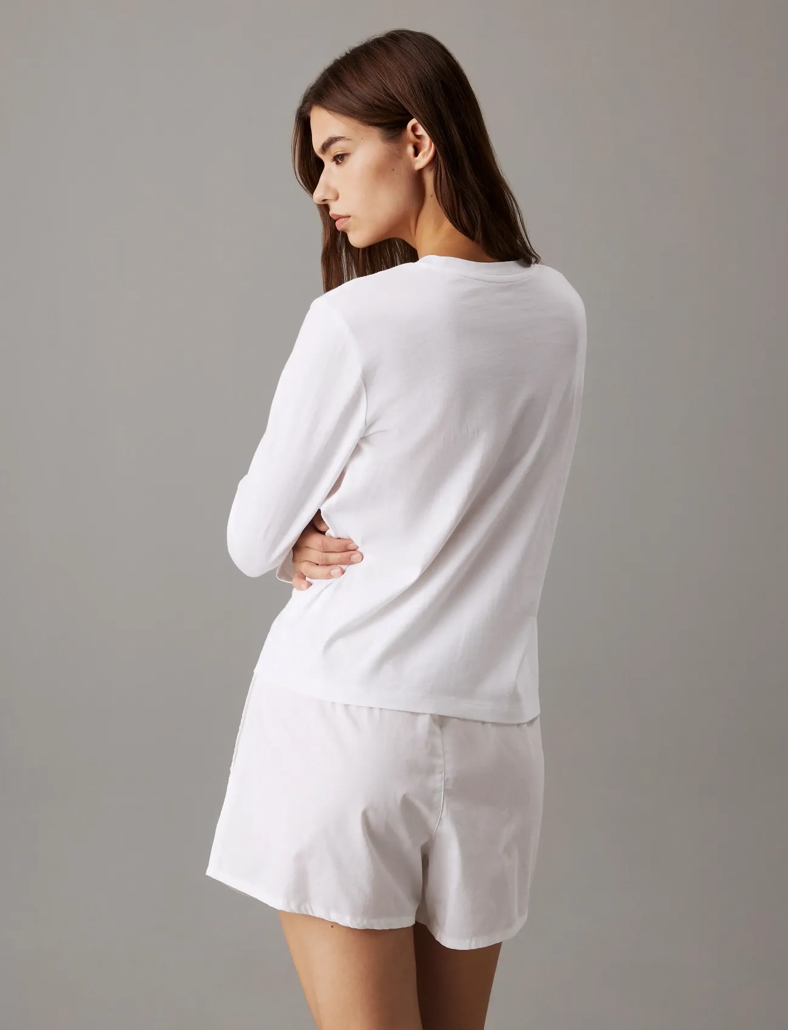 Calvin Klein - LONGSLEEVE CLASSIC - langärmlige tops - white - 3