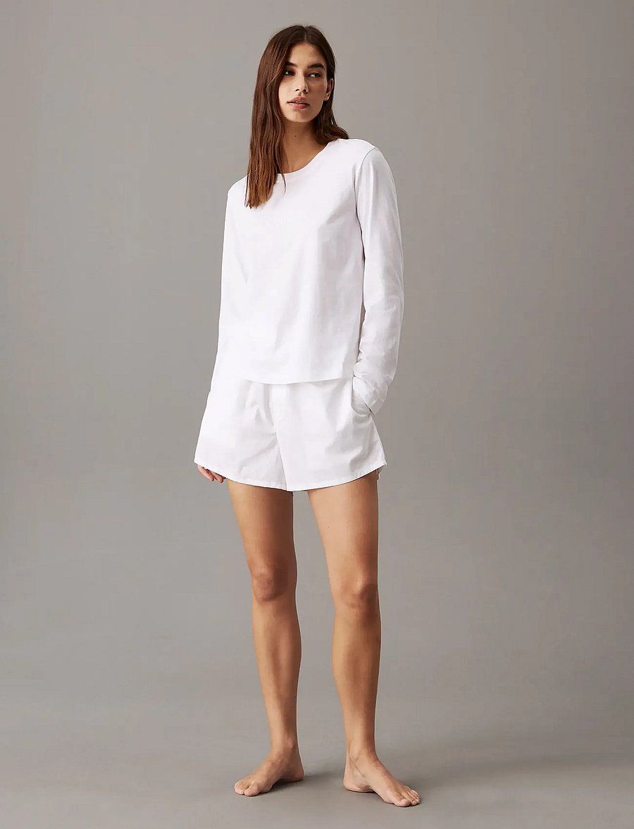 Calvin Klein - LONGSLEEVE CLASSIC - langærmede toppe - white - 4