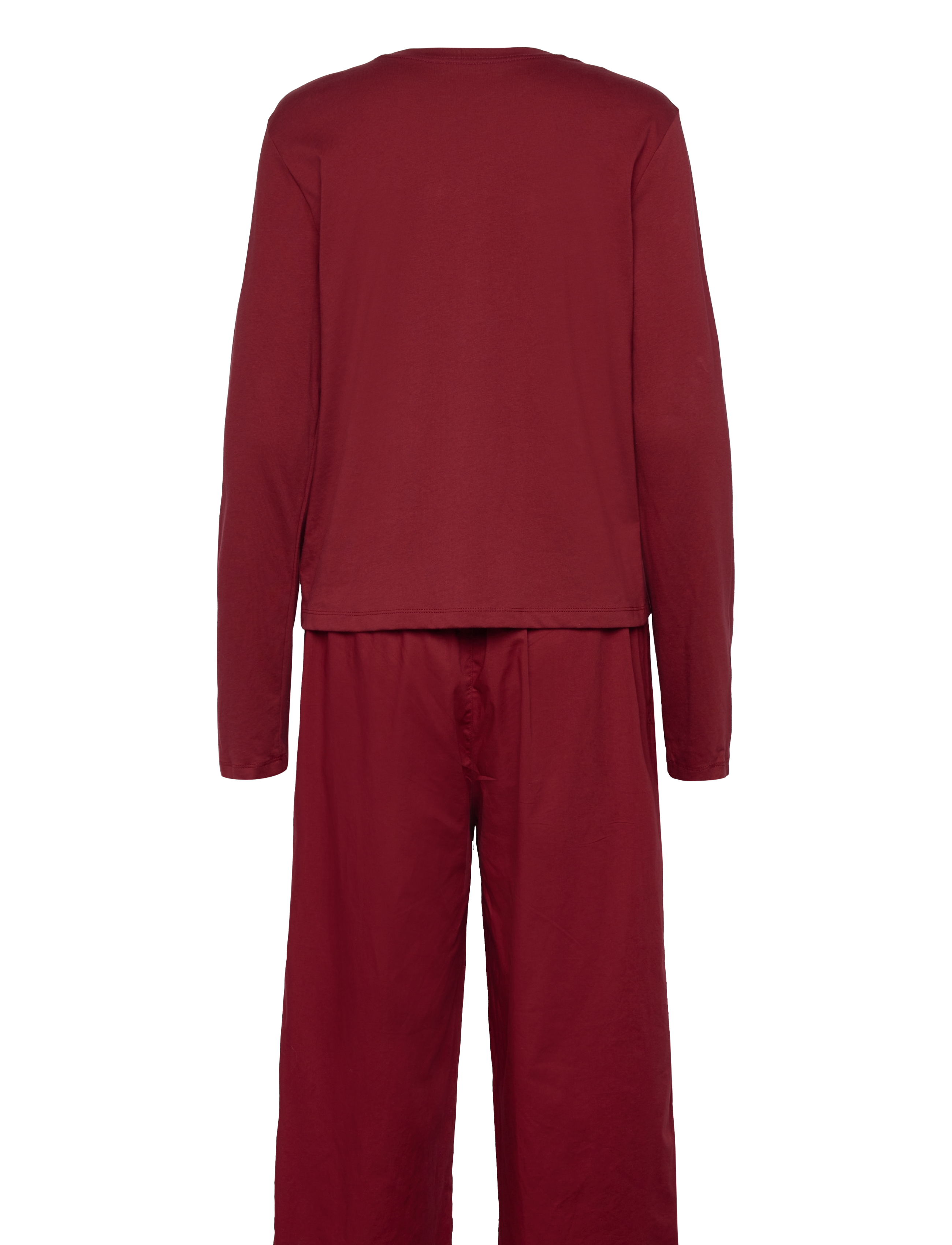 Calvin Klein - L/S SLEEP SET (COTTON TEE/PANT) - syrah (tee) / syrah - 2