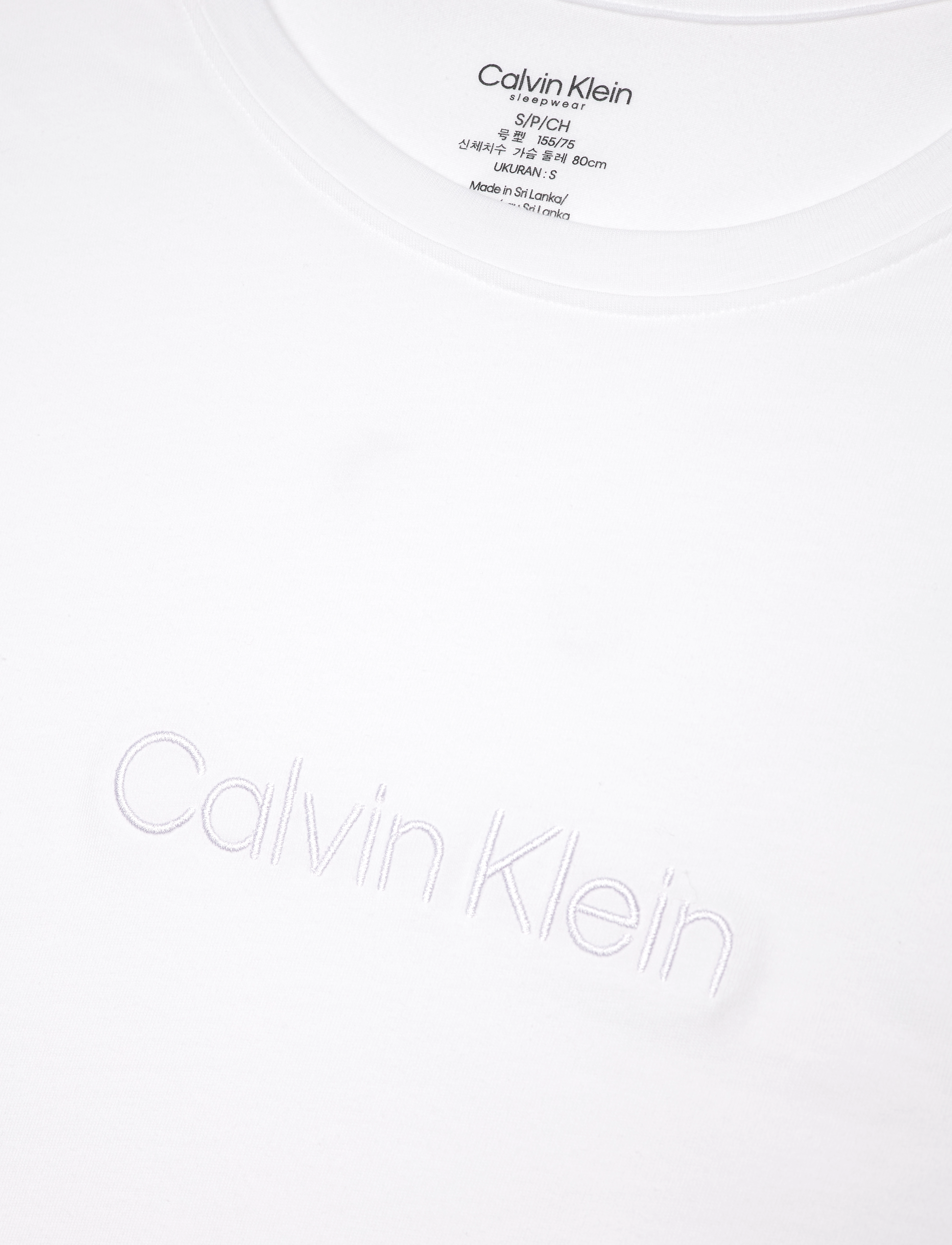 Calvin Klein - L/S SLEEP SET (COTTON TEE/PANT) - white (tee)/ jura grey - 5