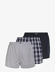 Calvin Klein - BOXER WVN 3PK - boxer shorts - tide/morgan plaid/montague stripe - 0